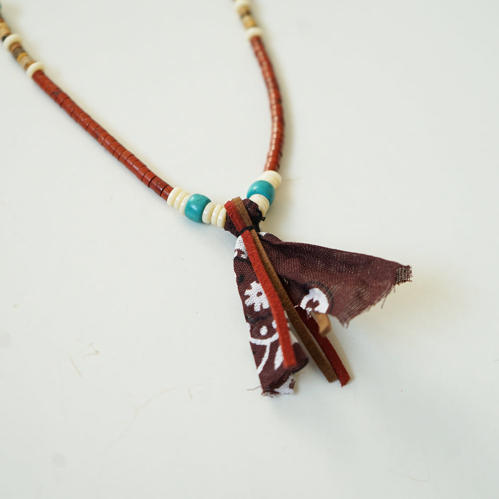 HANAMI necklace - Beads necklace (Terracotta)
