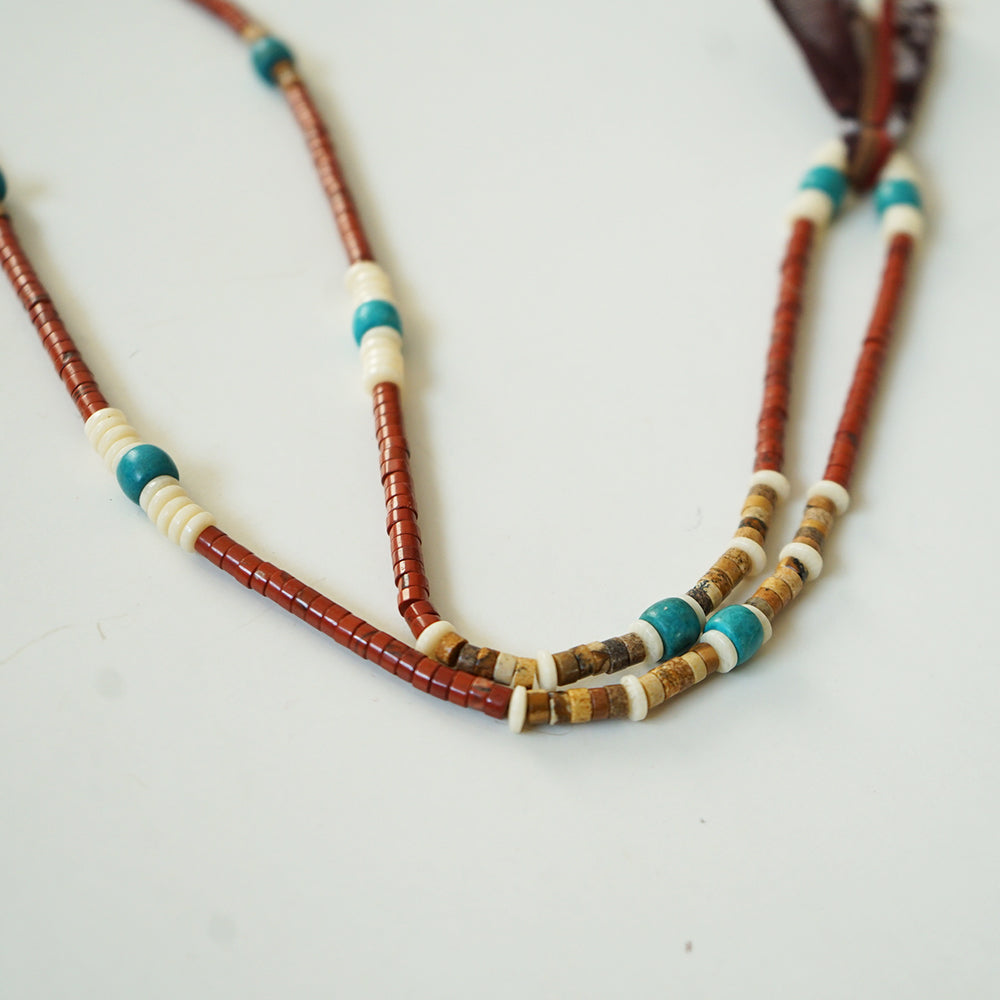 HANAMI necklace - Beads necklace (Terracotta)